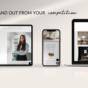 Wix website template realtor website template wix real estate website design real estate agent website theme wix website design custom