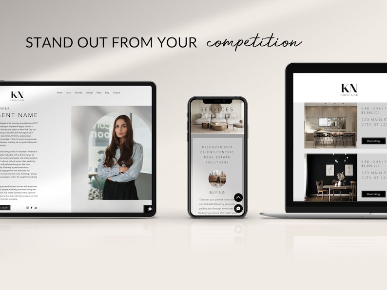 Wix website template realtor website template wix real estate website design real estate agent website theme wix website design custom