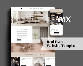 May include: A website template for real estate agents, featuring a modern design with a focus on showcasing properties. The template includes a welcome message, a mission statement, and a section for featured listings. The website is designed to be user-friendly and visually appealing.