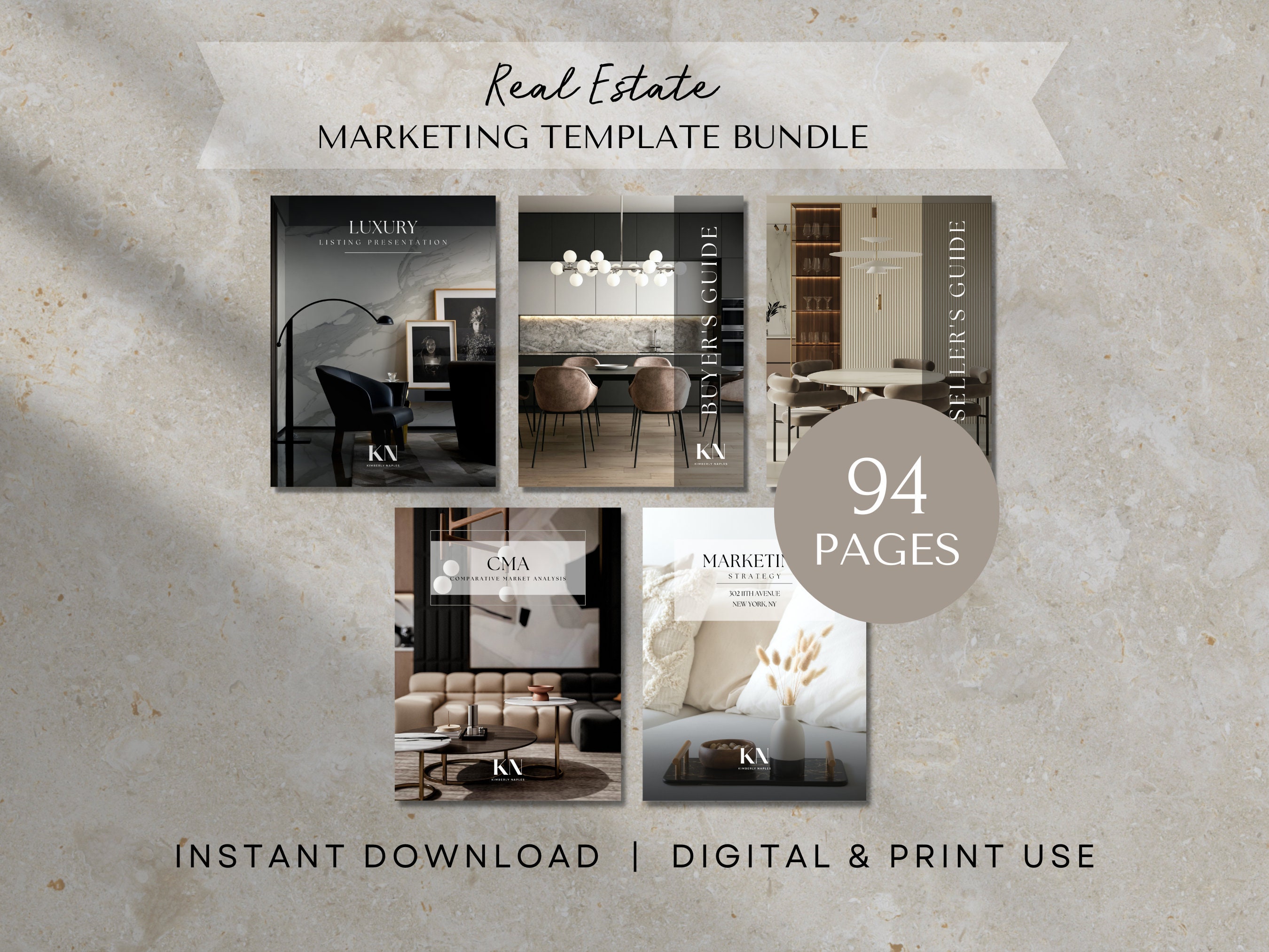 Pre Listing Presentation Buyer Seller Guide Real Estate Marketing Plan ...