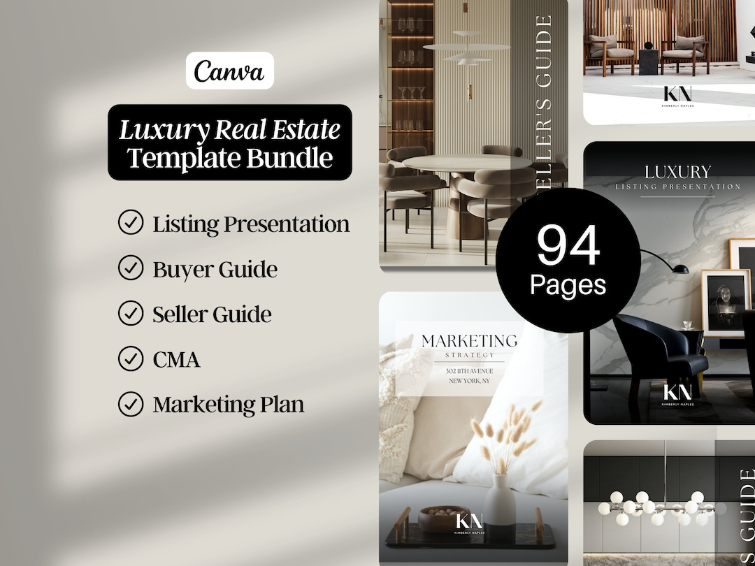Pre Listing Presentation Buyer Seller Guide Real Estate Marketing Plan ...