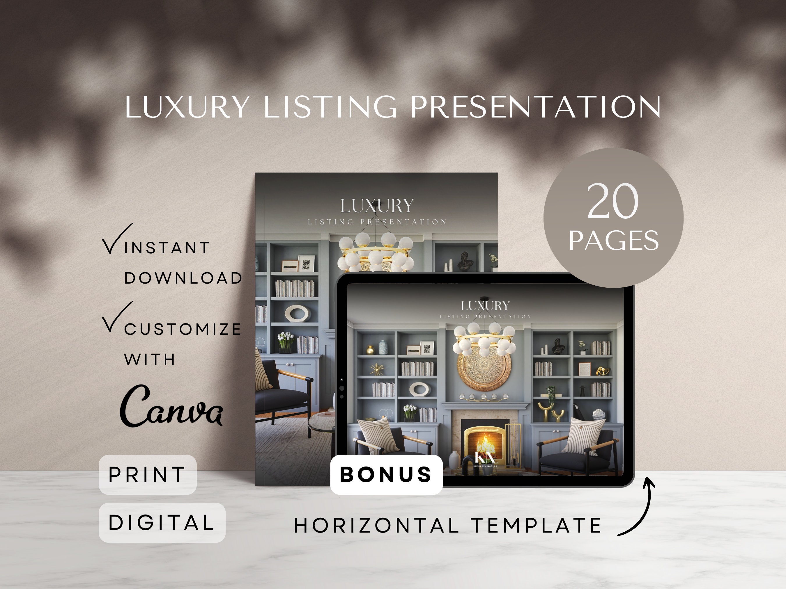 Pre Listing Presentation Real Estate Template Canva Seller Listing ...