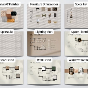 Interior Design FF&E Schedule Design Project Plan Template Business ...