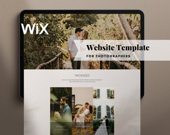 Wix website template photography business bundle wedding photographer website booking form photographer wix photographer website design