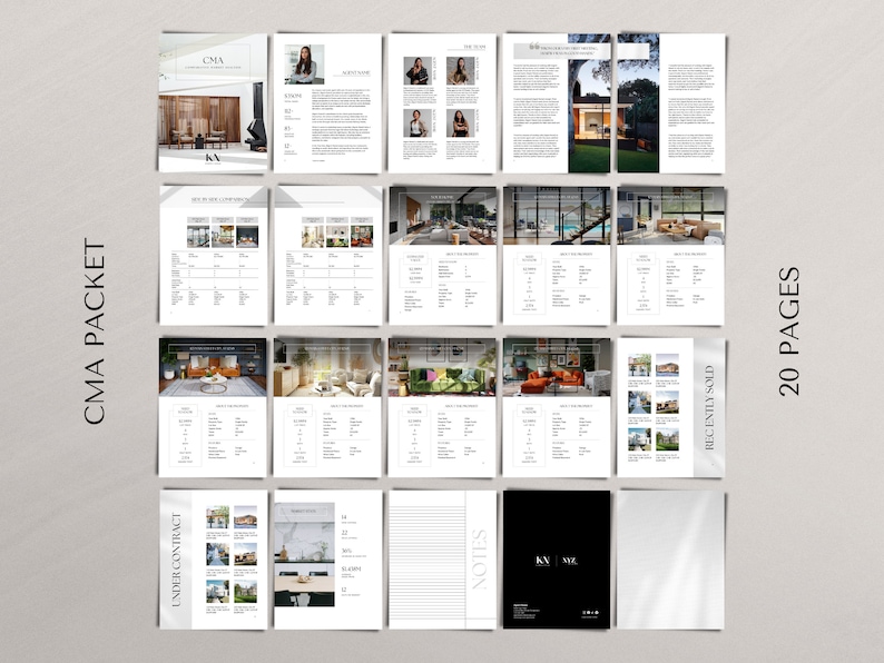 Pre listing presentation buyer seller guide real estate marketing plan cma real estate template bundle real estate buyer seller packet canva