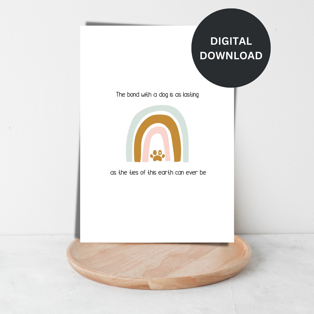 Losing a Pet Card Printable Pet Sympathy Card Pet Grief Dog Sympathy ...