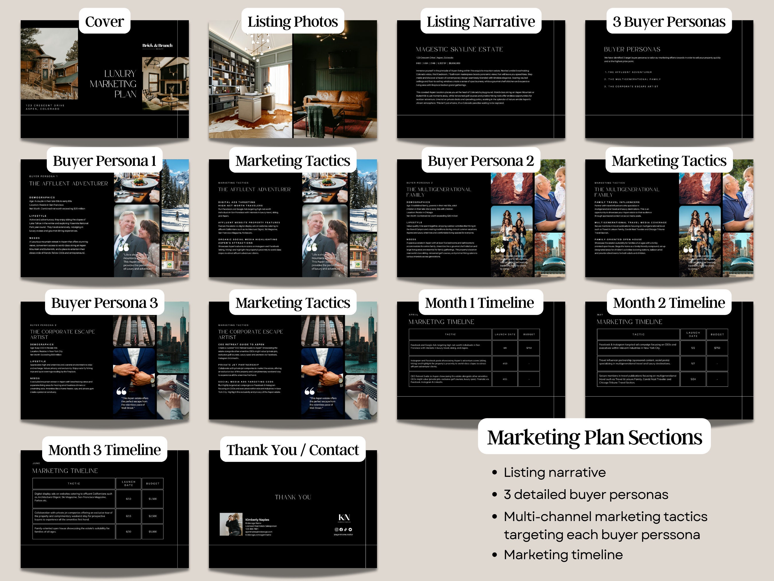 Real Estate Luxury Listing Presentation Template Real Estate Listing ...