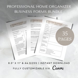 Professional organizer forms Professional organizer templates Professional organizer contract Professional organizer proposal pro organizer