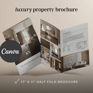 4 page real estate brochure luxury property brochure real estate listing brochure open house brochure template half fold brochure layout