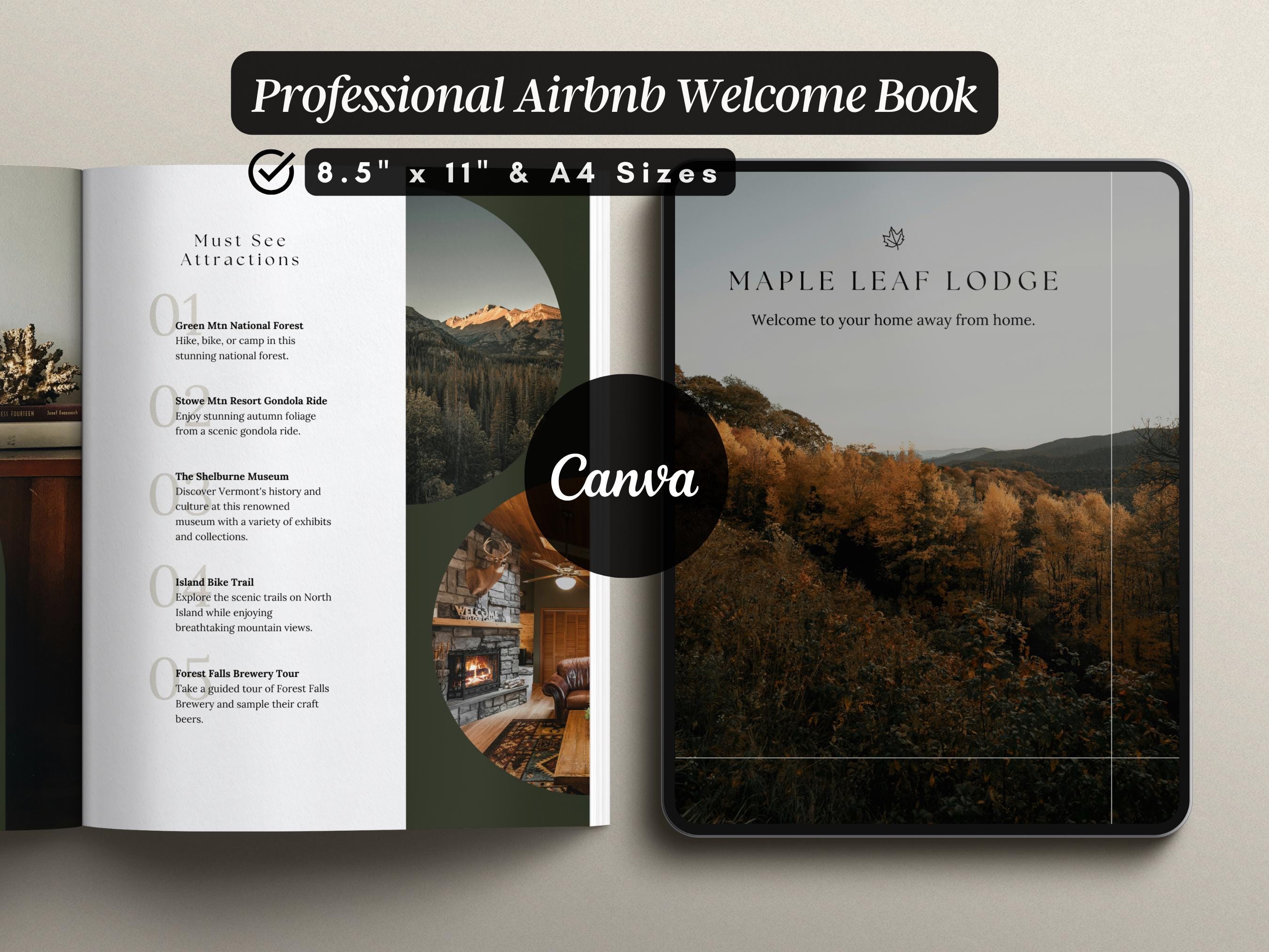 Custom Airbnb Welcome Book Template Rental Welcome Book House Guide Vrbo Welcome Book Airbnb Guest Book Template Vacation Rental Guest Book