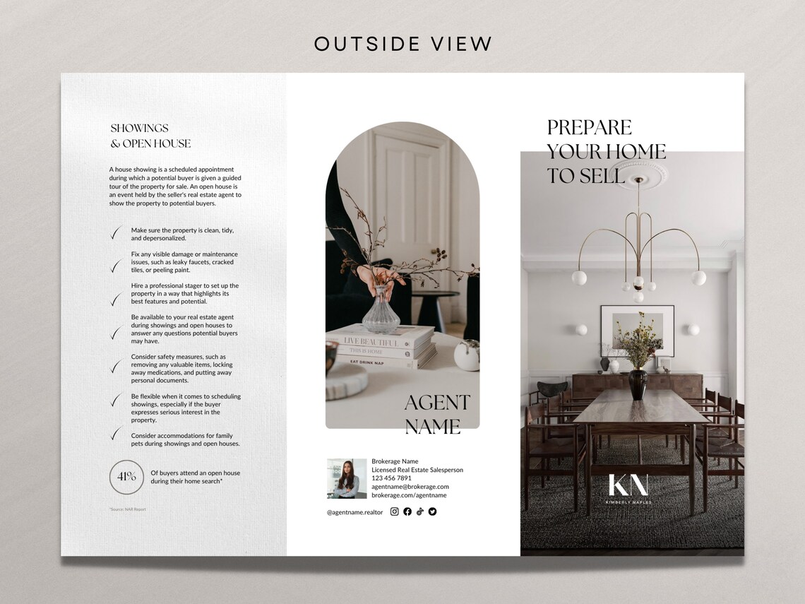 Prep Your Home to Sell Brochure Real Estate Sellers Guide Staging to ...