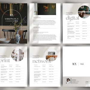 Real Estate Marketing Plan New Listing Template Realtor Marketing Strategy Property Listing Presentation Canva Real Estate Template Marketing For Agents