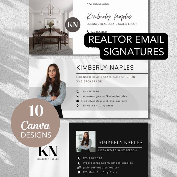 Email signatures realtor gmail email signature template email real estate century 21 email signature canva template email marketing bundle