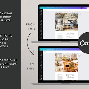 Real estate brochure template bifold property brochure canva template 4 page real estate brochure design feature sheet realestate open house