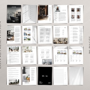 Pre listing presentation buyer seller guide real estate marketing plan cma real estate template bundle real estate buyer seller packet canva