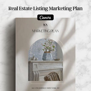 Real Estate Marketing Plan New Listing Template Realtor Marketing Strategy Property Listing Presentation Canva Real Estate Template Marketin