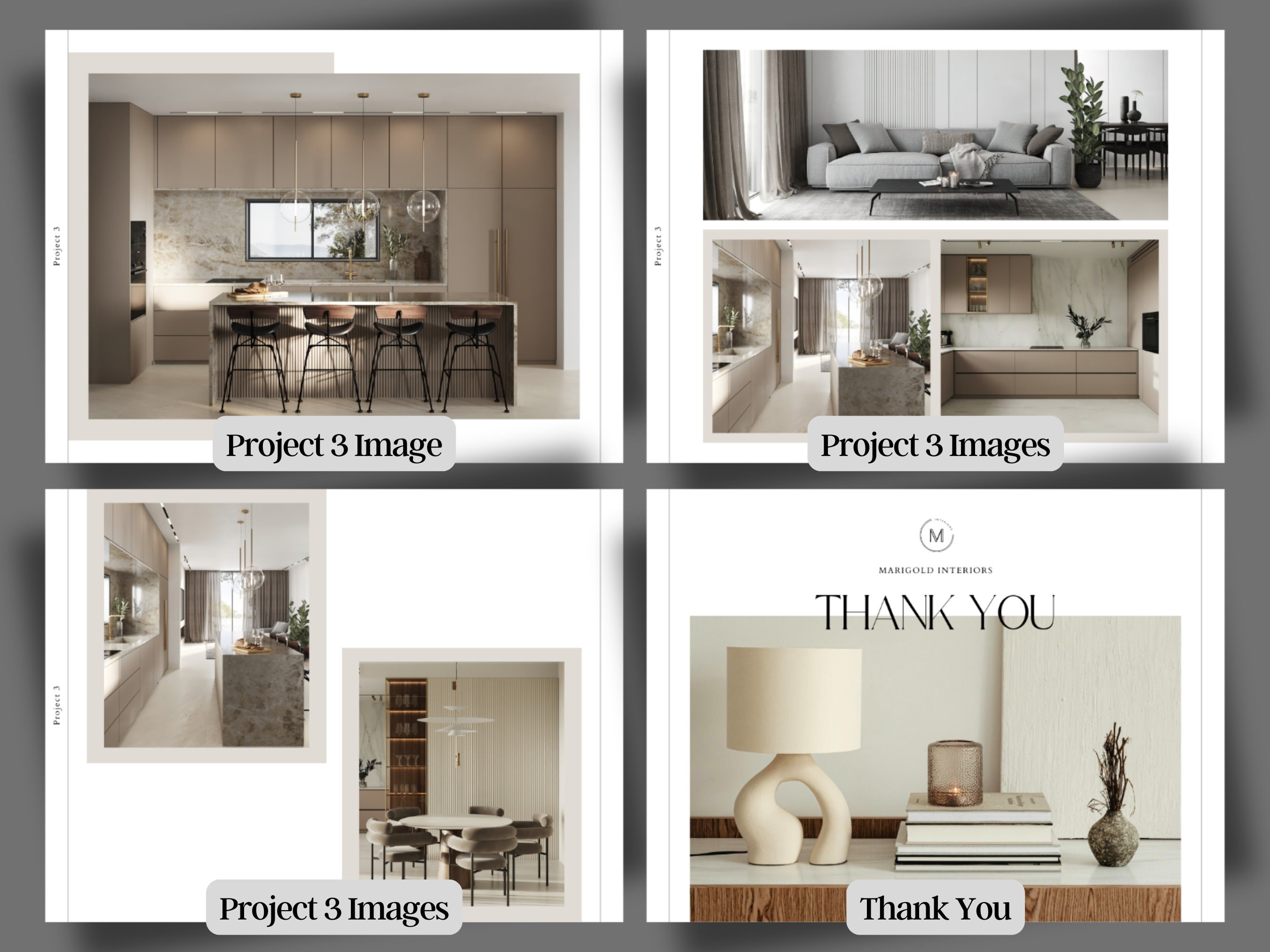 Interior Design Portfolio Custom Canva Template Interior Design ...