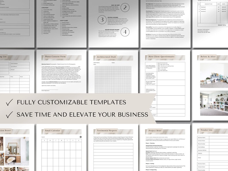 Organizing Forms Professional Organizer Forms Professional Organizer Templates ...