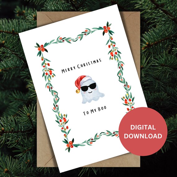 Printable christmas card for my husband Clearance