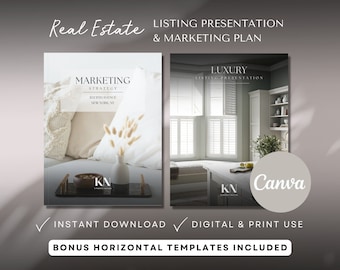 Marketingplan onroerend goed presentatiesjabloon onroerend goed onroerend goed sjabloon luxe aanbieding presentatiecanvasjabloon makelaar