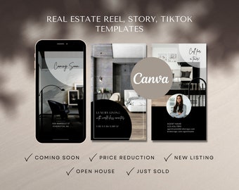 IG template real estate reel real estate reels template real estate tiktok video templates tiktok for real estate luxury real estate