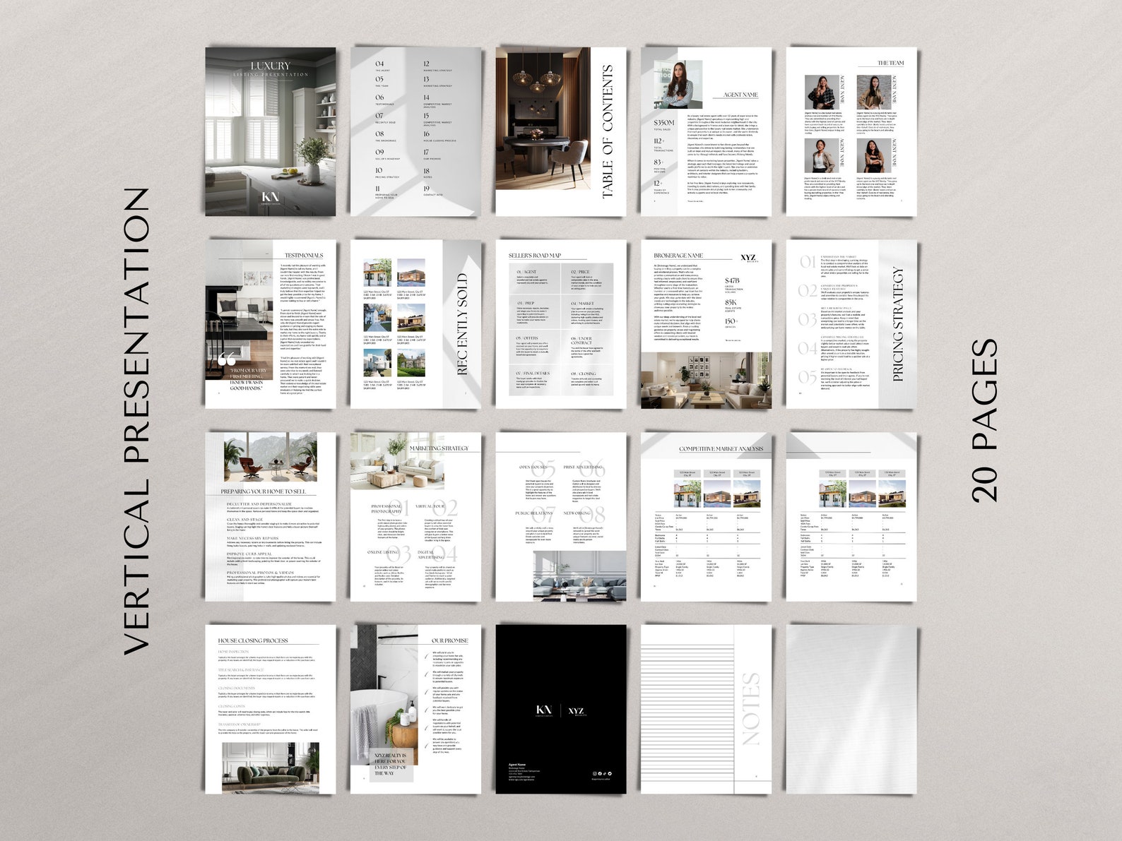 Real Estate Listing Presentation Template Real Estate Marketing Plan ...