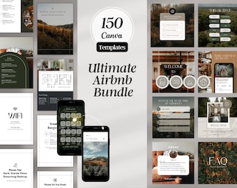 Airbnb Template Bundle Airbnb Signs Welcome Book Airbnb Social Media Templates Canva Airbnb Cleaning Checklist Airbnb Host Bundle Digital
