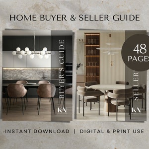 Luxury real estate buyer seller guide template canva buyers packet sellers packet real estate marketing buyer questions seller handbook