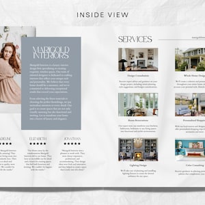 Luxury Interior Design Business Brochure Template Canva Custom Interior ...