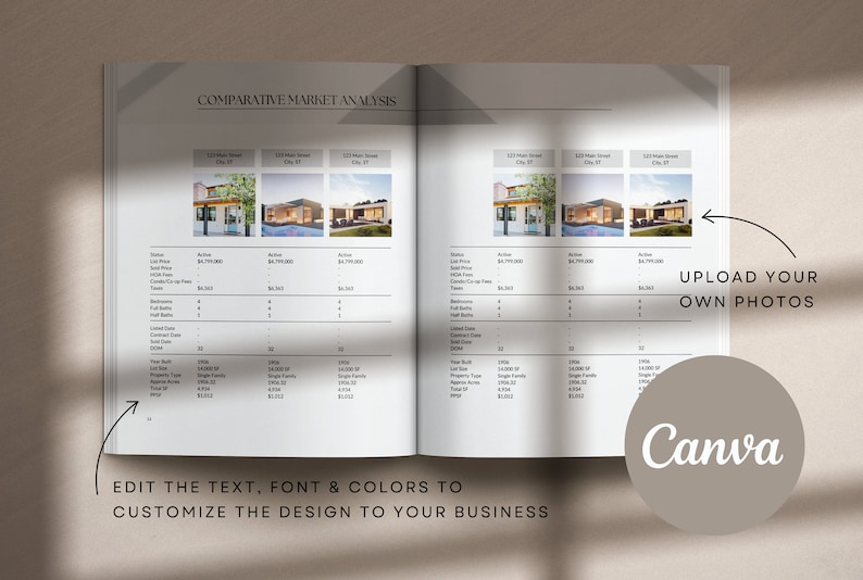 Listing Presentation Real Estate Template Canva Luxury Pre Listing ...