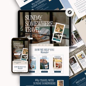 旅行アドバイザー向けウェブサイトテンプレート Showit 旅行代理店 ハネムーンプランナー デスティネーションウェディングプランナー ポートフォリオウェブサイト 高級旅行代理店