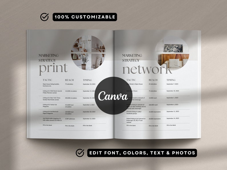 Real Estate Marketing Plan New Listing Template Realtor Marketing Strategy Property Listing Presentation Canva Real Estate Template Marketing For Agents
