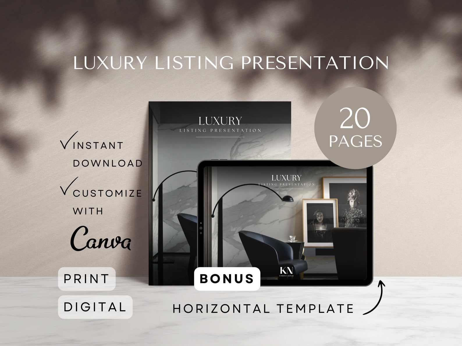 Listing Presentation Real Estate Template Canva Luxury Pre Listing ...