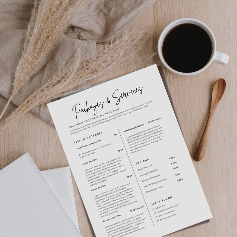 Professional Home Organizer Services & Packages and Steps to Etsy