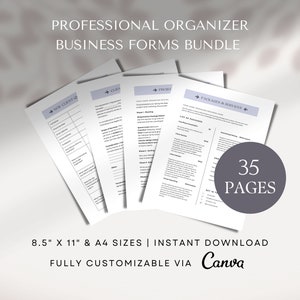 Professional organizer forms Professional organizer proposal Professional organizer templates Professional organizer contract declutter