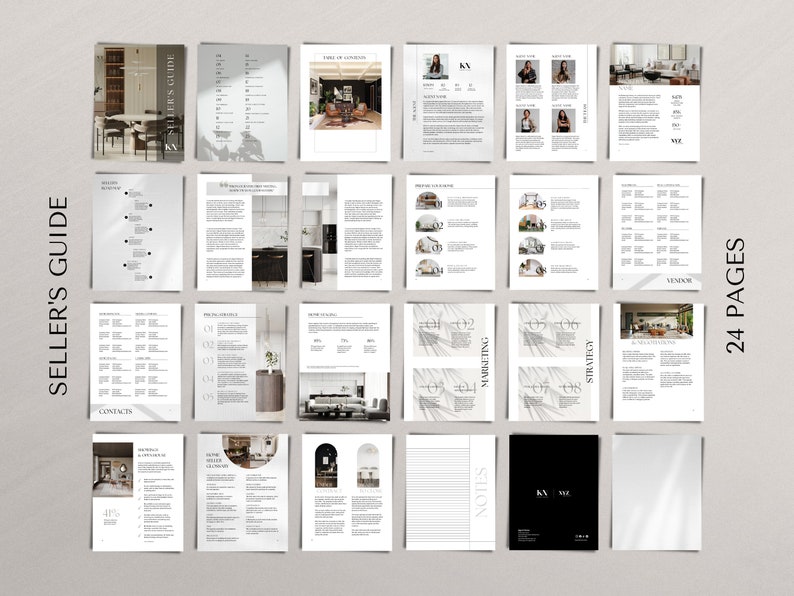 Pre listing presentation buyer seller guide real estate marketing plan cma real estate template bundle real estate buyer seller packet canva