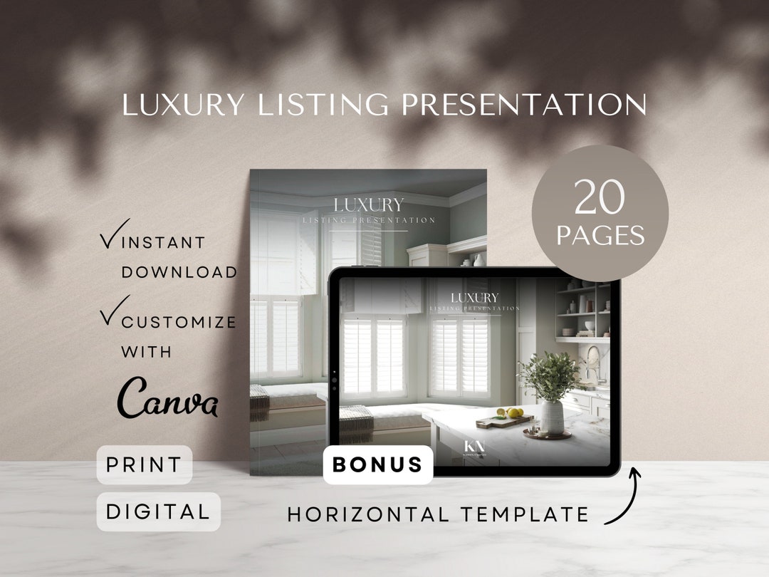 Real Estate Listing Presentation Template Real Estate Marketing Plan ...