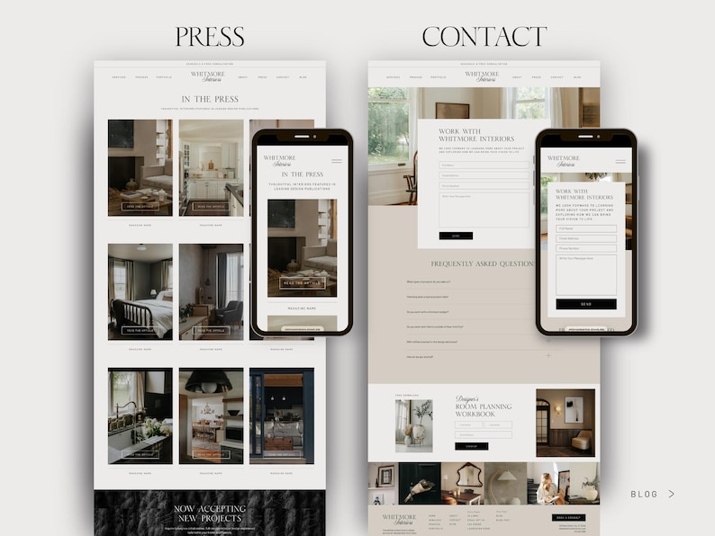 Interior Design Website Template Showit Luxury Interior Designer Portfolio Home Staging Web Design Interior Design Services Marketing image 9