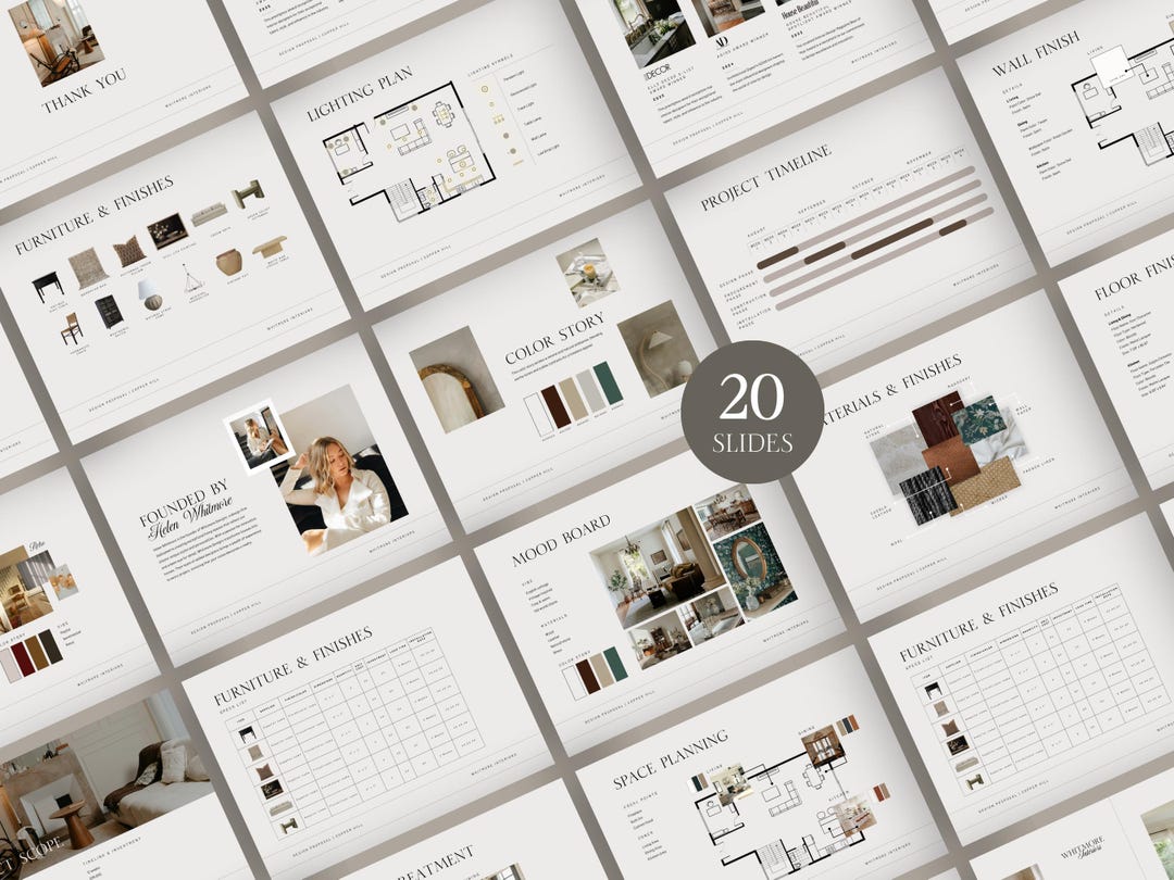 Interior Design Client Presentation Template Canva Project Proposal ...