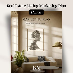 Real Estate Listing Marketing Plan Template Seller Agent Marketing Canva New Listing Template Luxury Listing Presentation Marketing Strategy