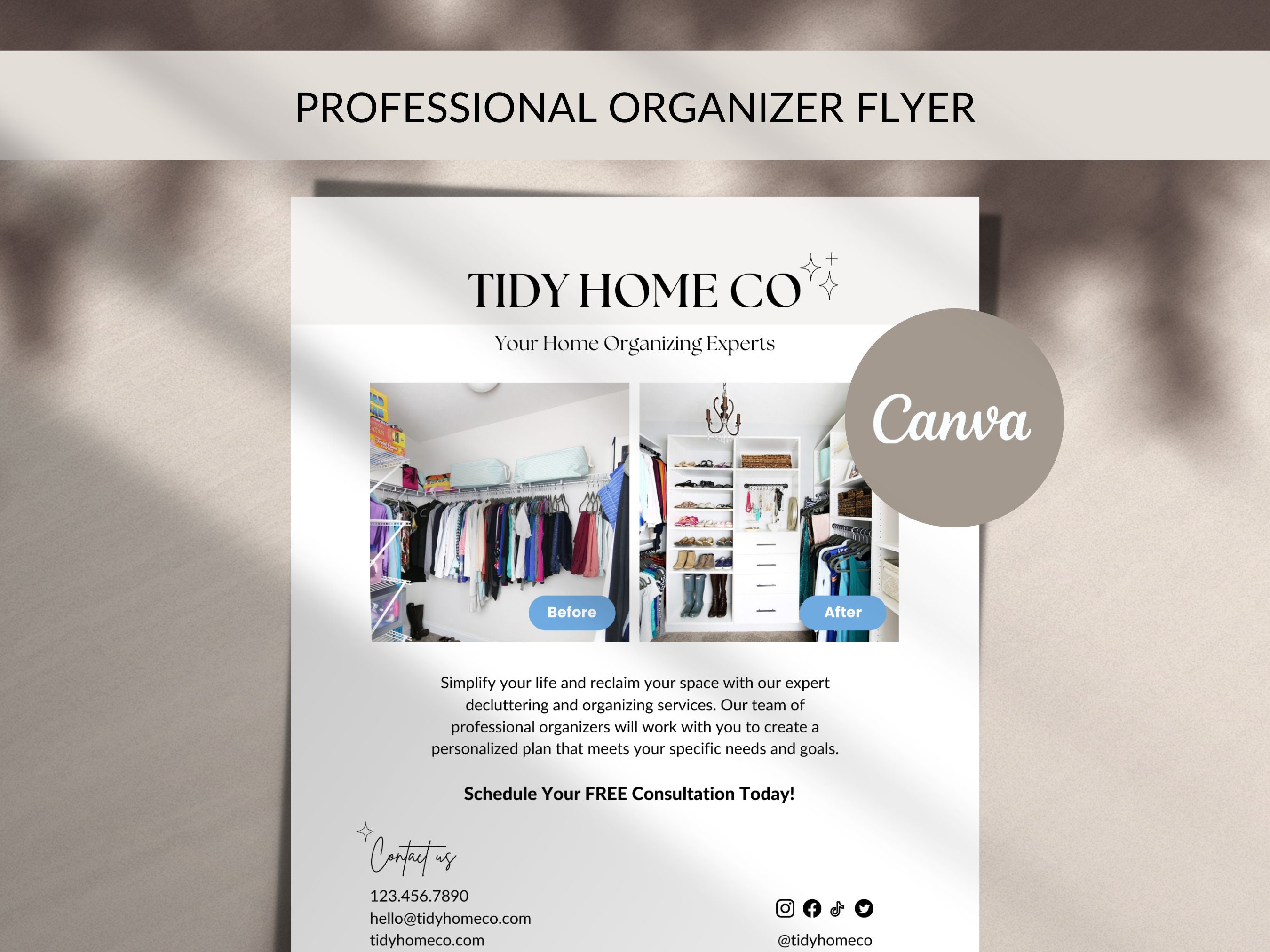 Home Organizer Flyer Professional Organizer Flyer Professional