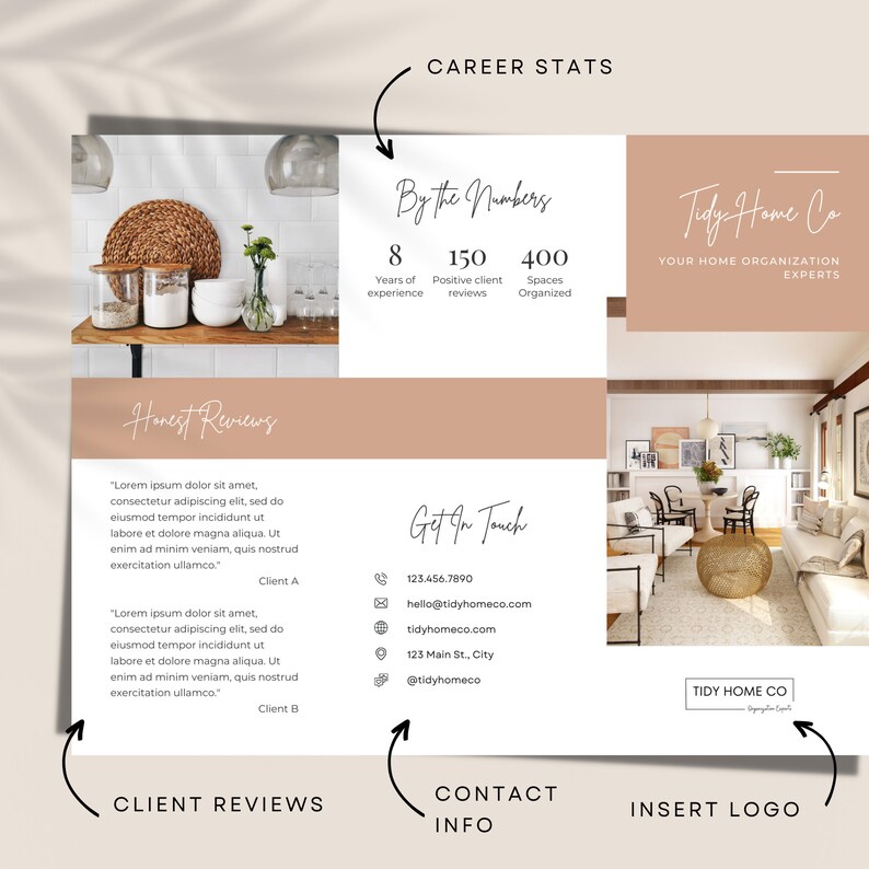Professional Organizer Brochure Professional Organizer Template ...