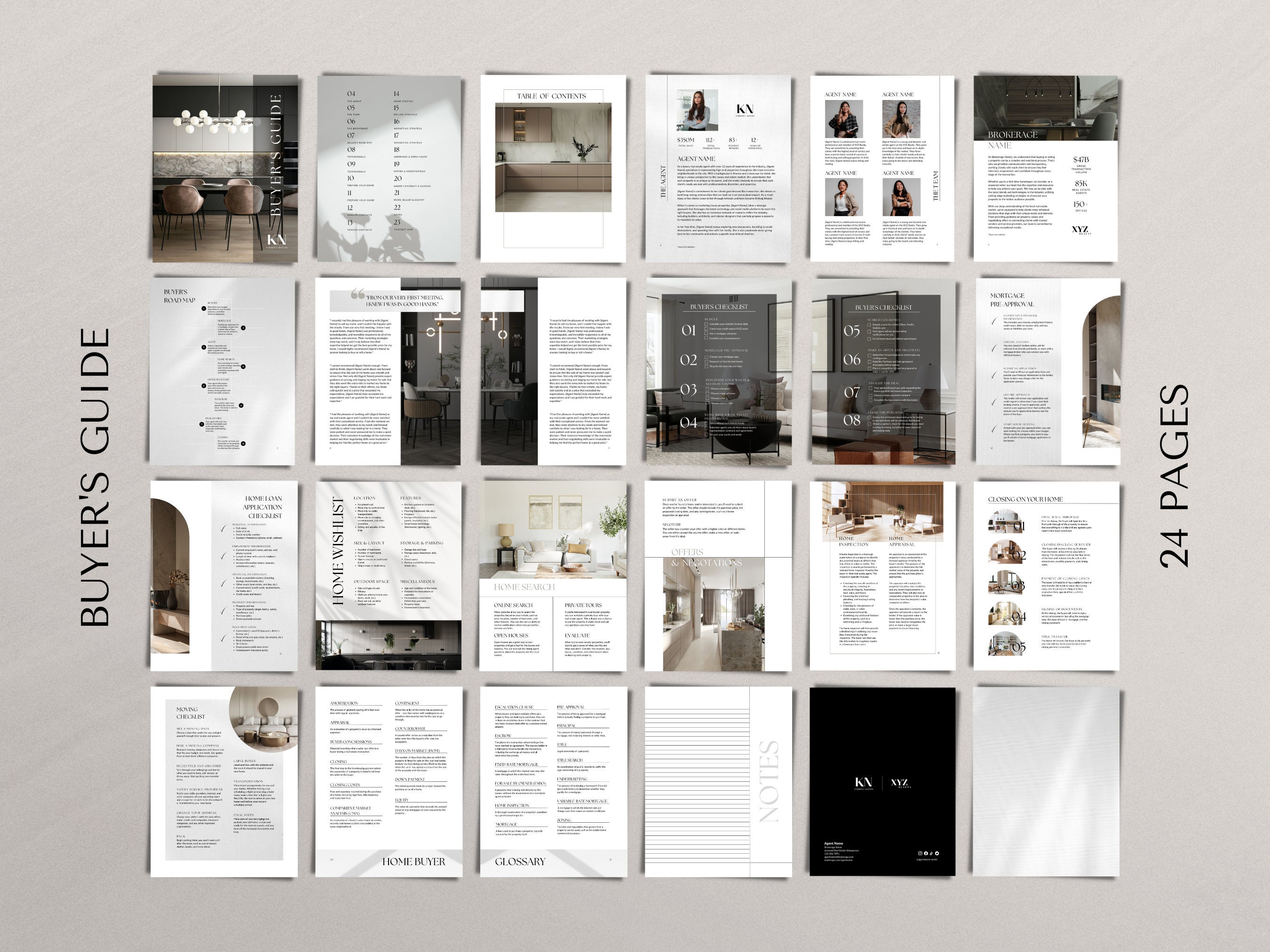Pre Listing Presentation Buyer Seller Guide Real Estate Marketing Plan ...