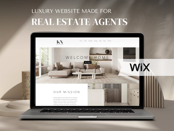 Wix website template realtor website template wix real estate website design real estate agent website theme wix website design custom