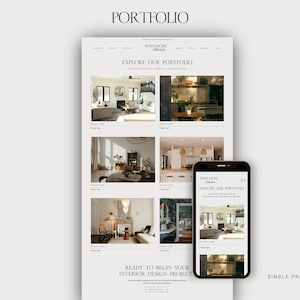 Interior Design Website Template Showit Luxury Interior Designer Portfolio Home Staging Web Design Interior Design Services Marketing image 5