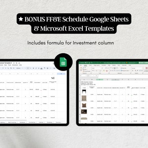 Interior Design FF&E Schedule Design Project Plan Template Business ...