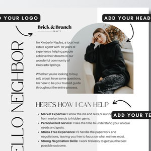 Hello Neighbor Real Estate Flyer Template Door Knocking Flyer Real ...