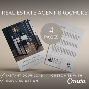 Brochure Real Estate Template Agent Bio Brochure Template Download Real ...