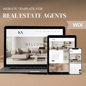 Real estate agent website wix website template consultant custom real estate website design real estate marketing realestate lead generation