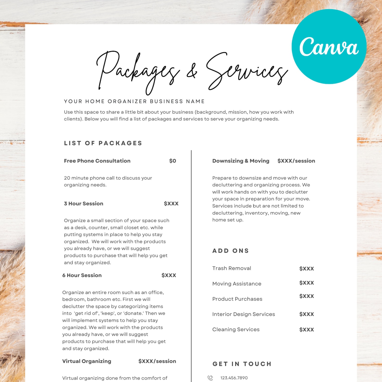 Professional Home Organizer Services & Packages and Steps to Etsy